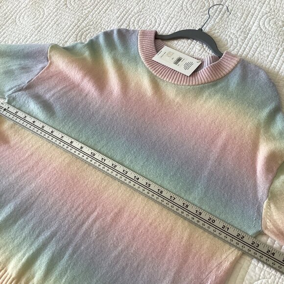 NWT Splendid Adeline Rainbow Sweater Womens Size M 100% Wool  rainbow ombre whim - Picture 9 of 10